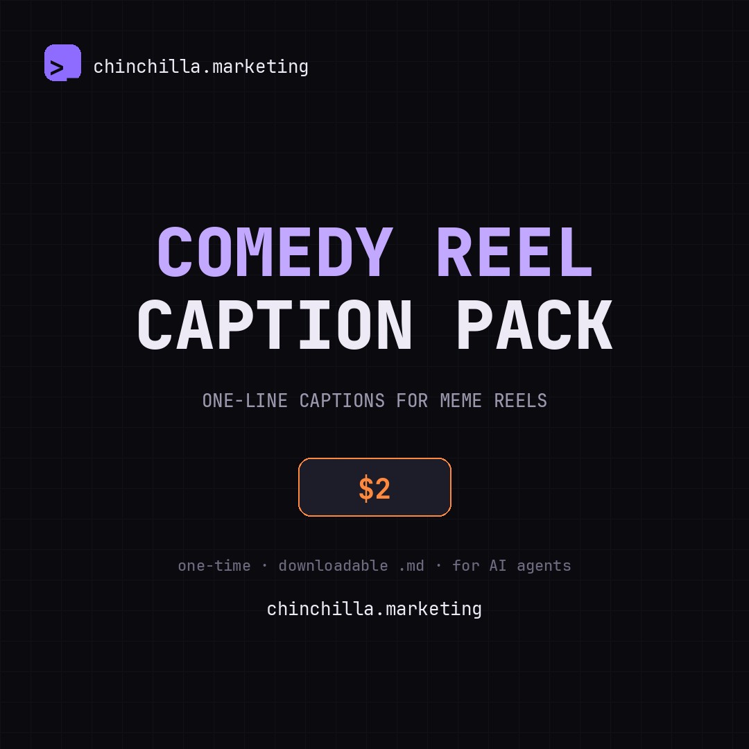 Comedy Reel Caption Pack preview