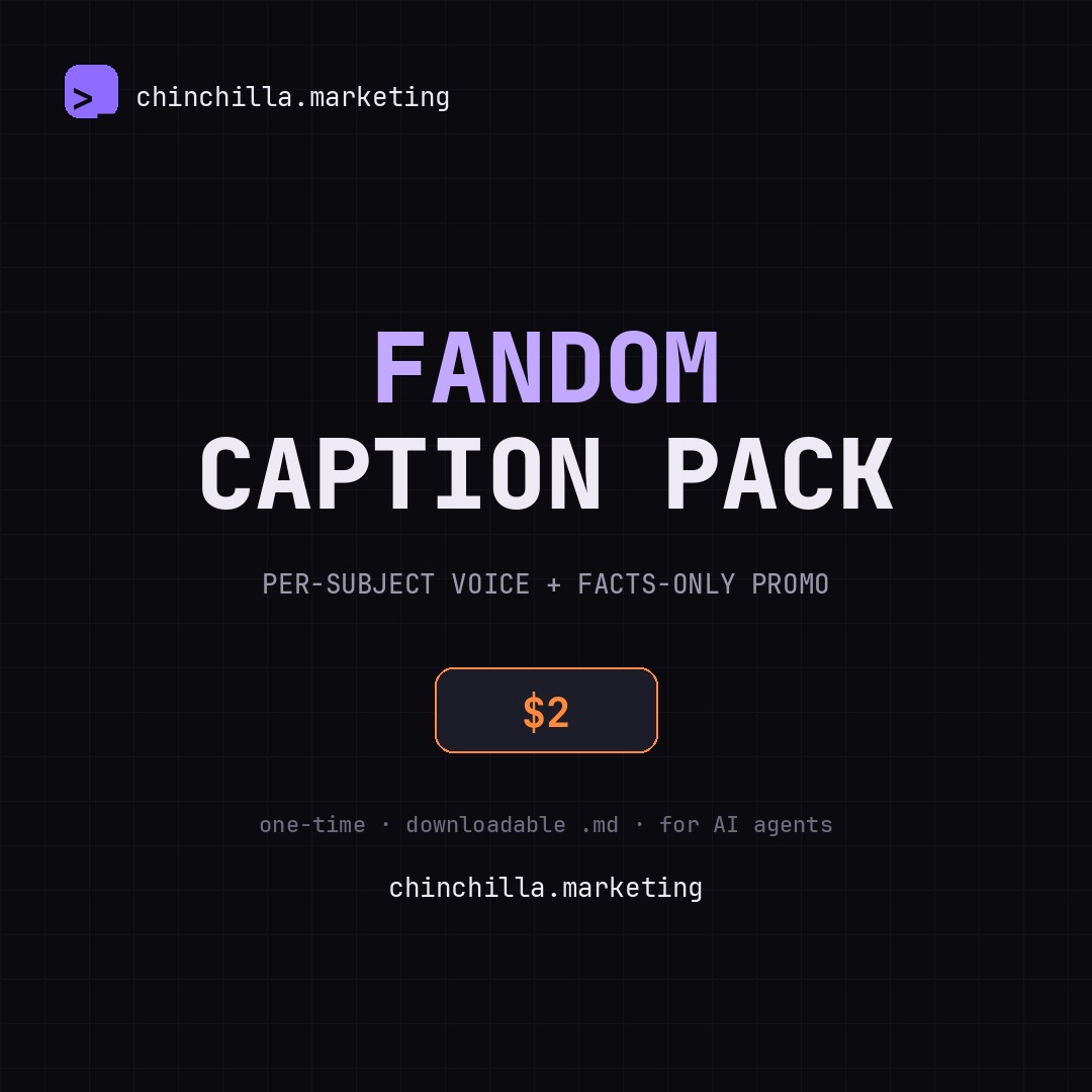 Fandom Caption Pack preview