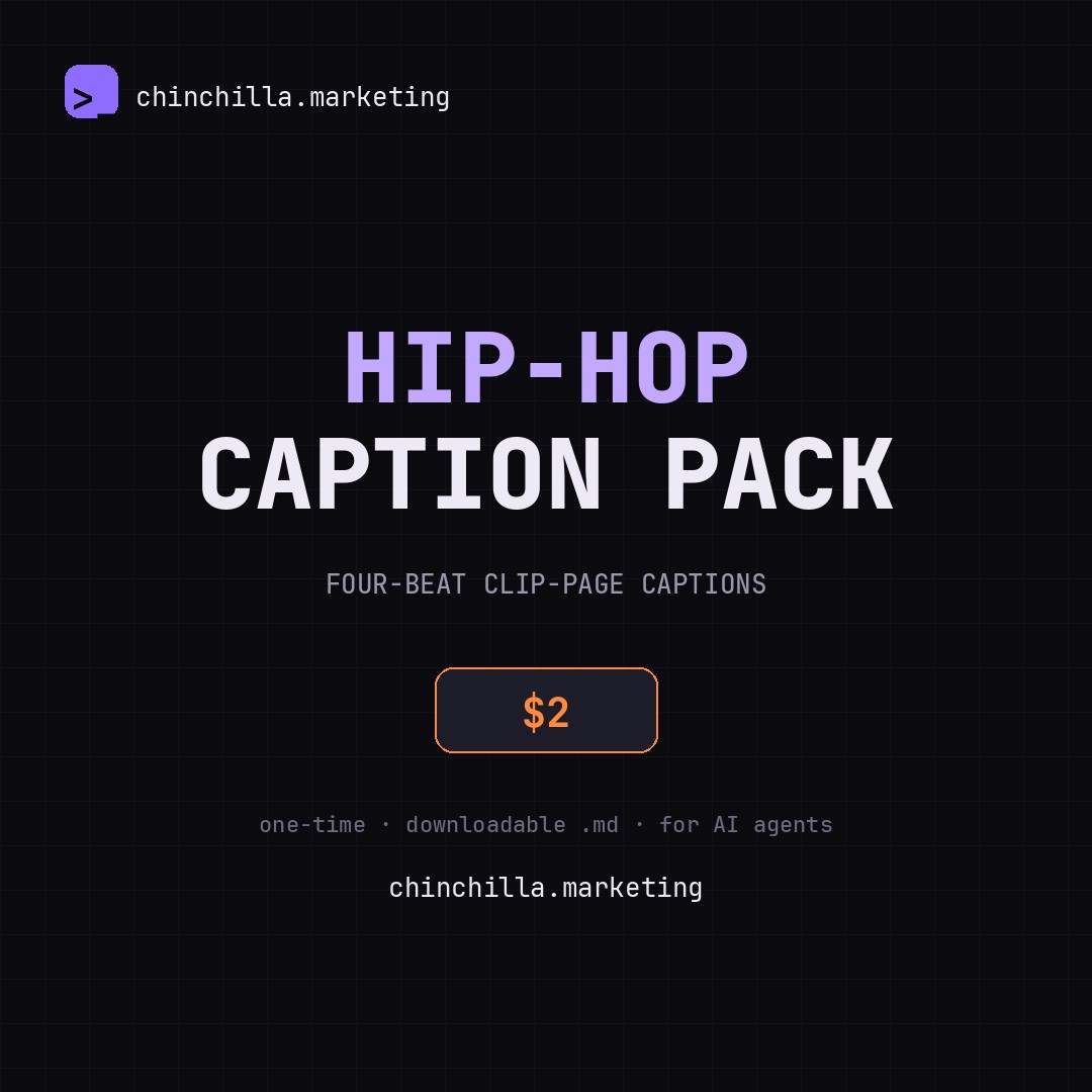 Hip-Hop Caption Pack preview