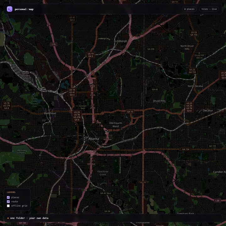 Personal Map Build preview
