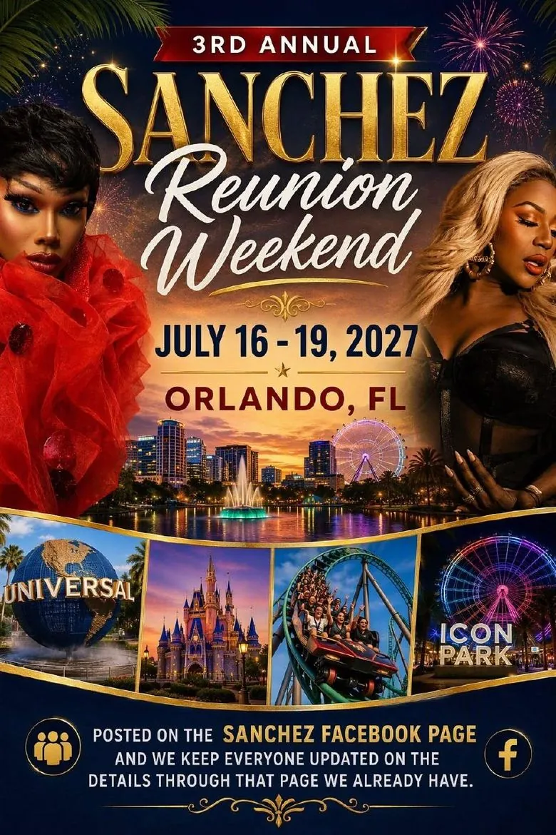 Official flyer — 3rd Annual Sanchez Reunion Weekend